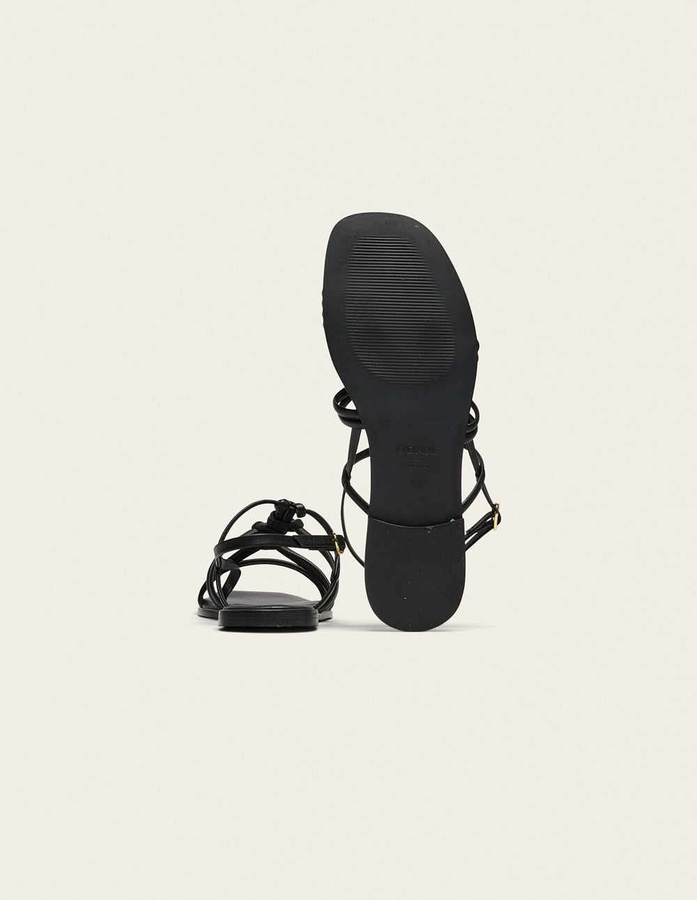 Sandalias Naen - Piel Negro - Mujer