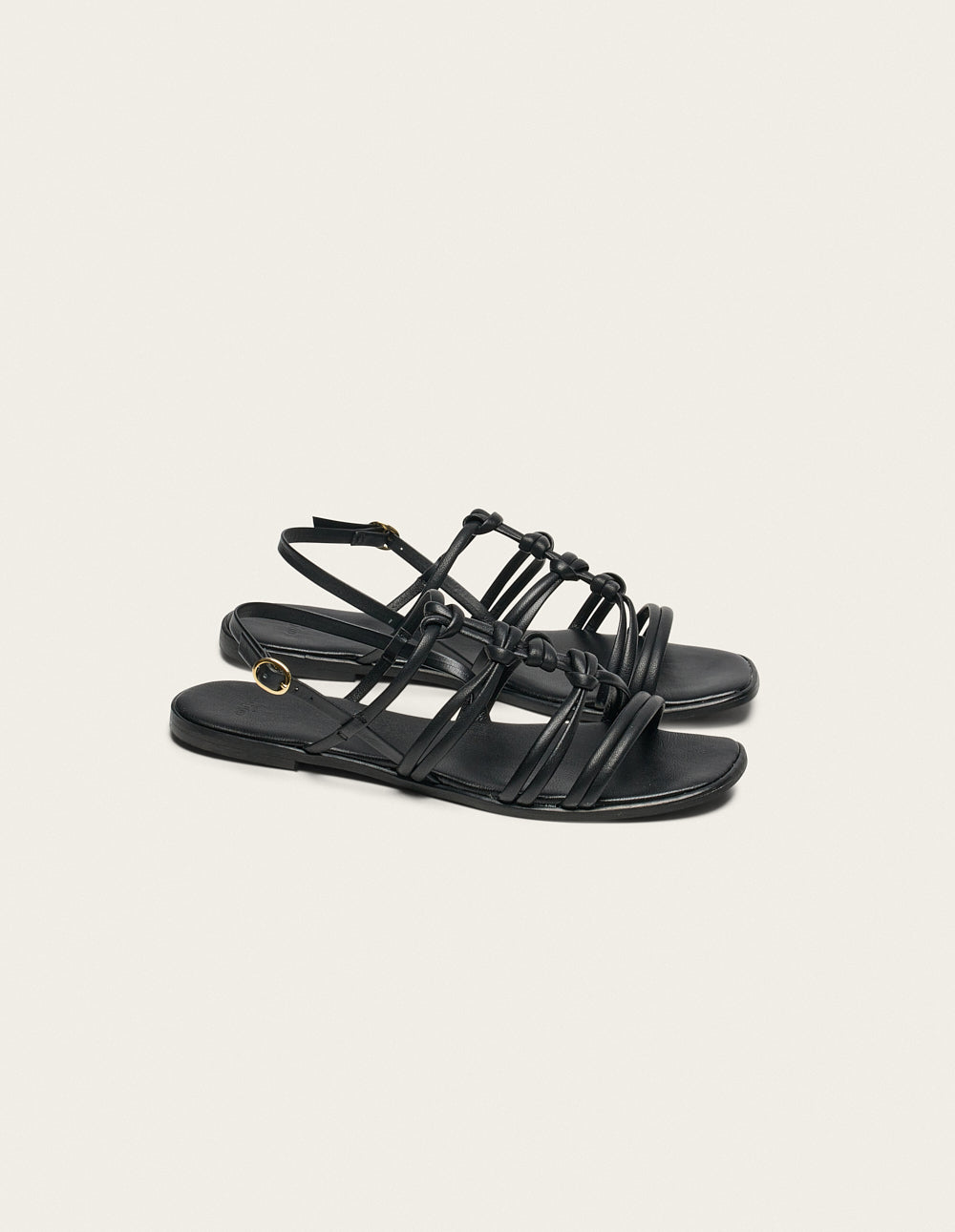 Sandalias Naen - Piel Negro - Mujer