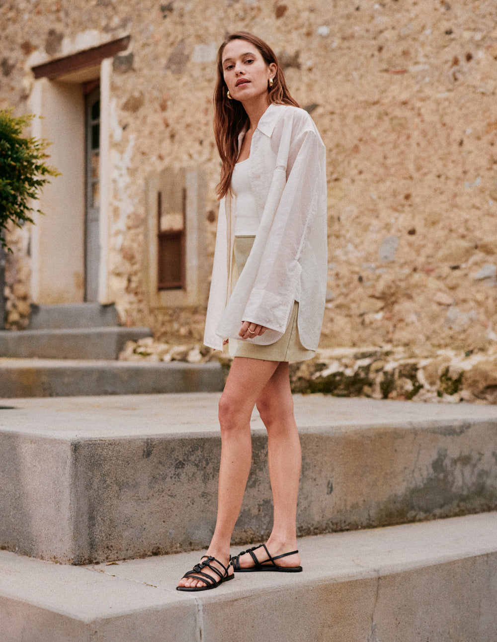 Sandalias Naen - Piel Negro - Mujer