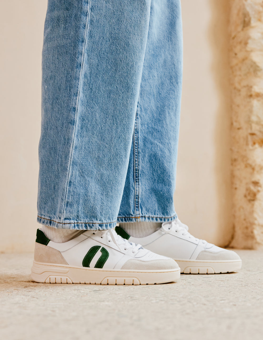 Baskets Basses Nino - Blanc Vert