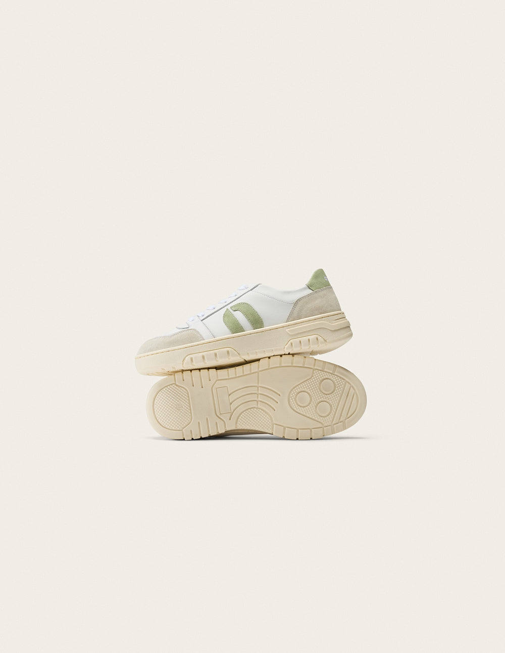 Nora Low Sneakers - White Green - Women
