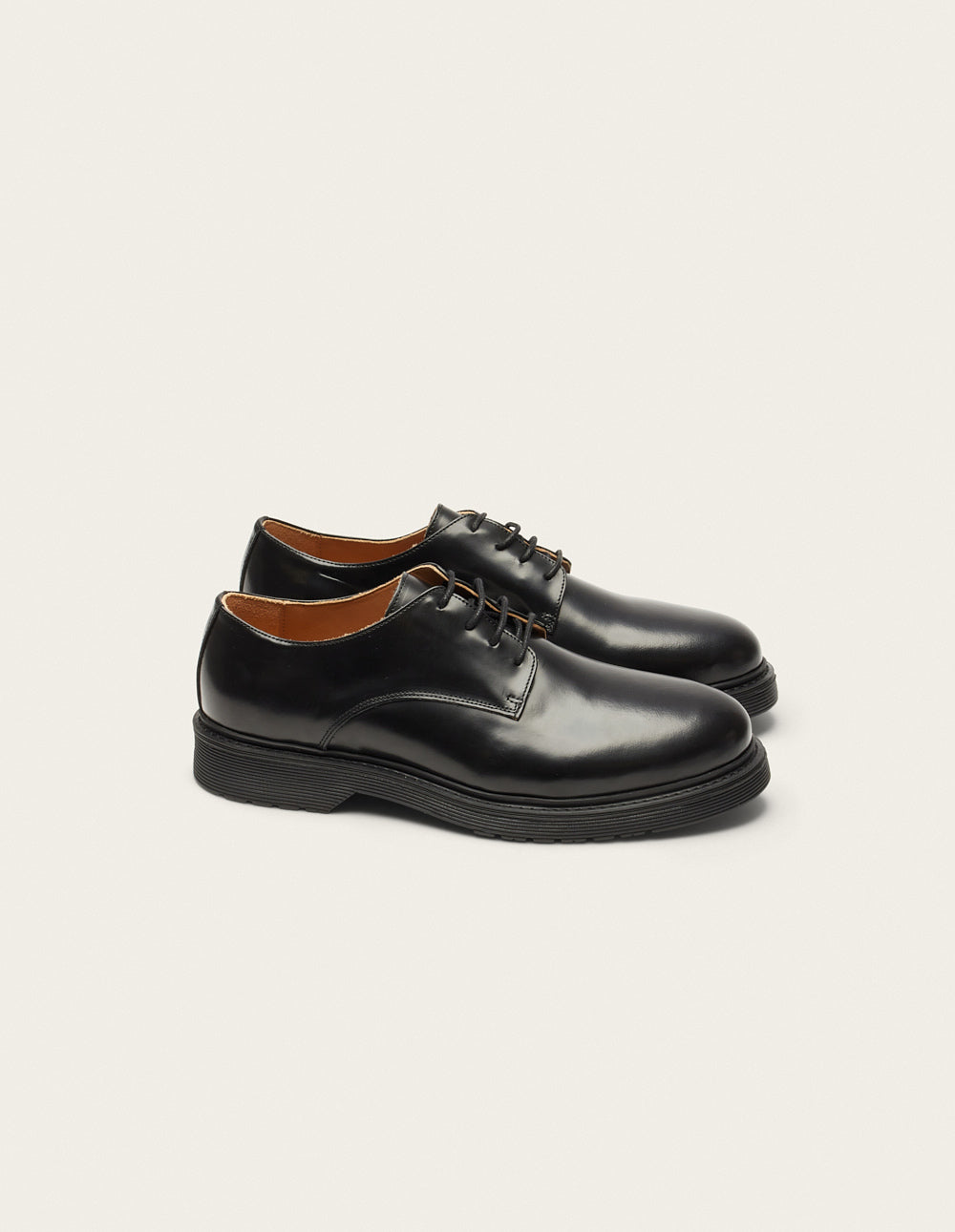 Derbies Olivier - Cuir Box Noir - Homme