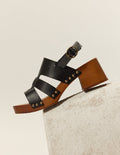 Sandalias de tacón Opunti - Piel Negra