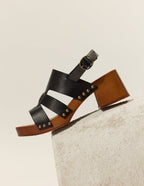 Sandalias de tacón Opunti - Piel Negra