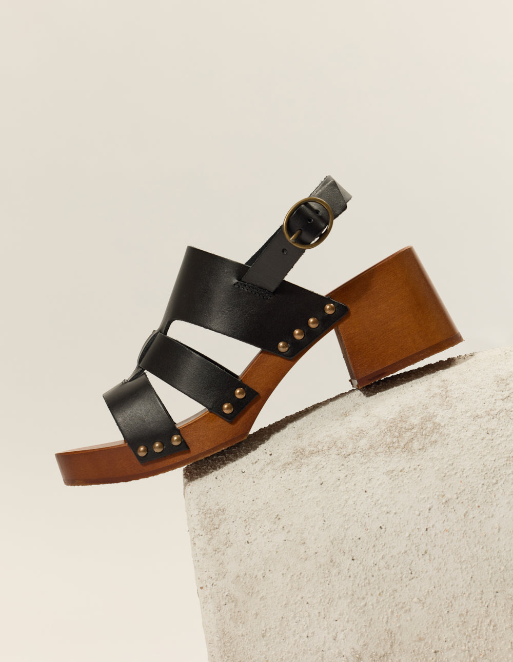 Sandalias de tacón Opunti - Piel Negra