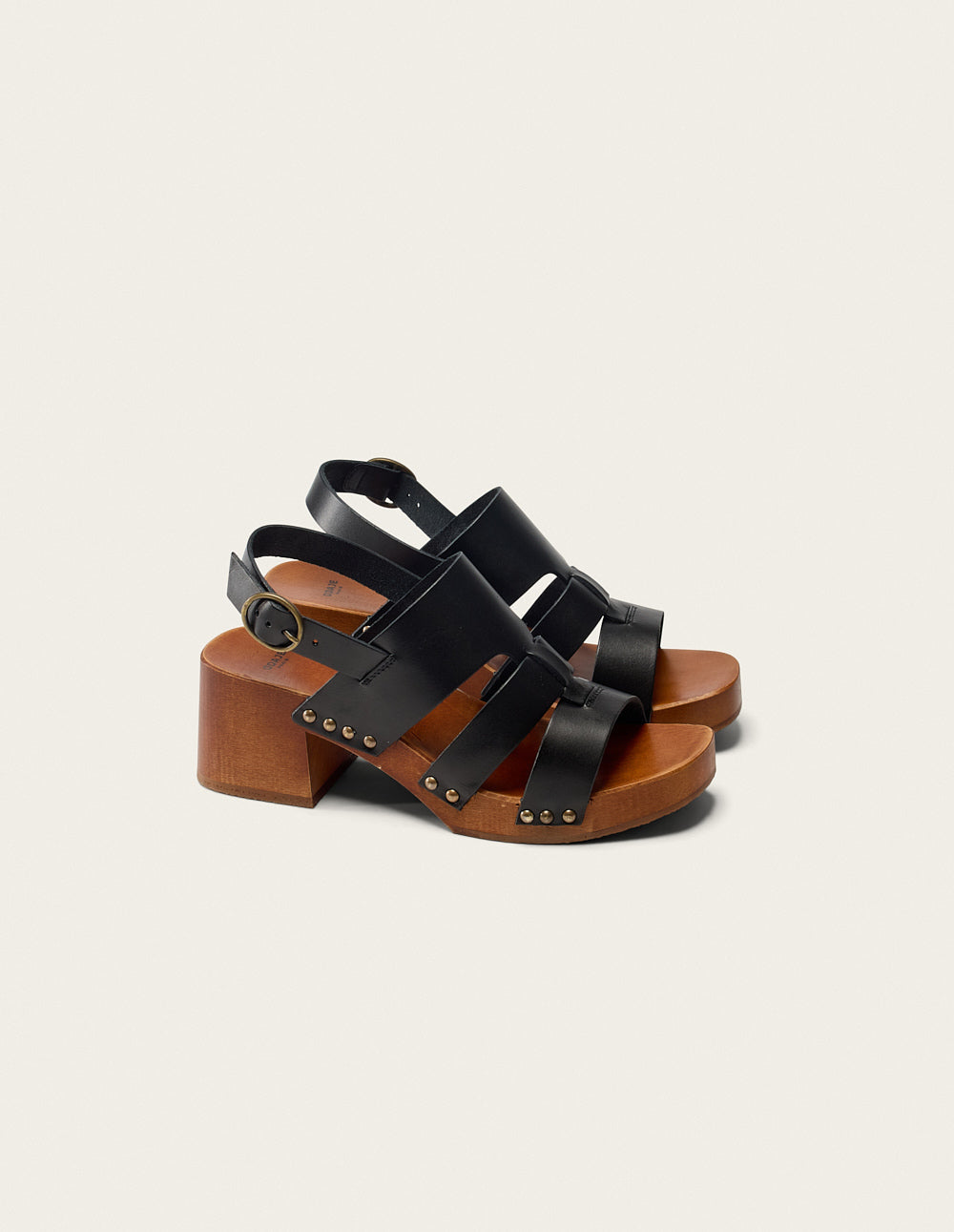 Sandalias de tacón Opunti - Piel Negra