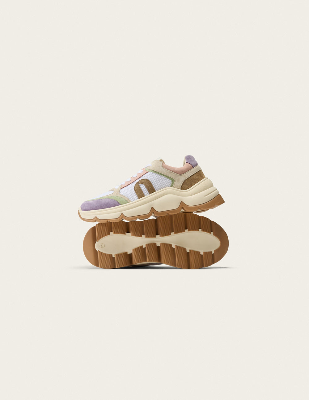 Orna Low Sneakers - Lilac Green White - Women