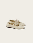 Tula Ballerina Flats - Ecru Leather
