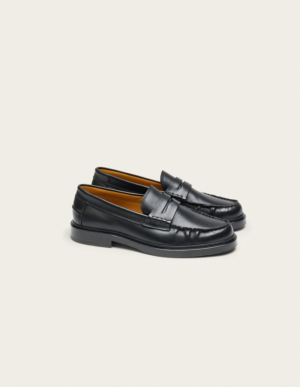 Mocassins Virgile - Cuir Noir - Homme