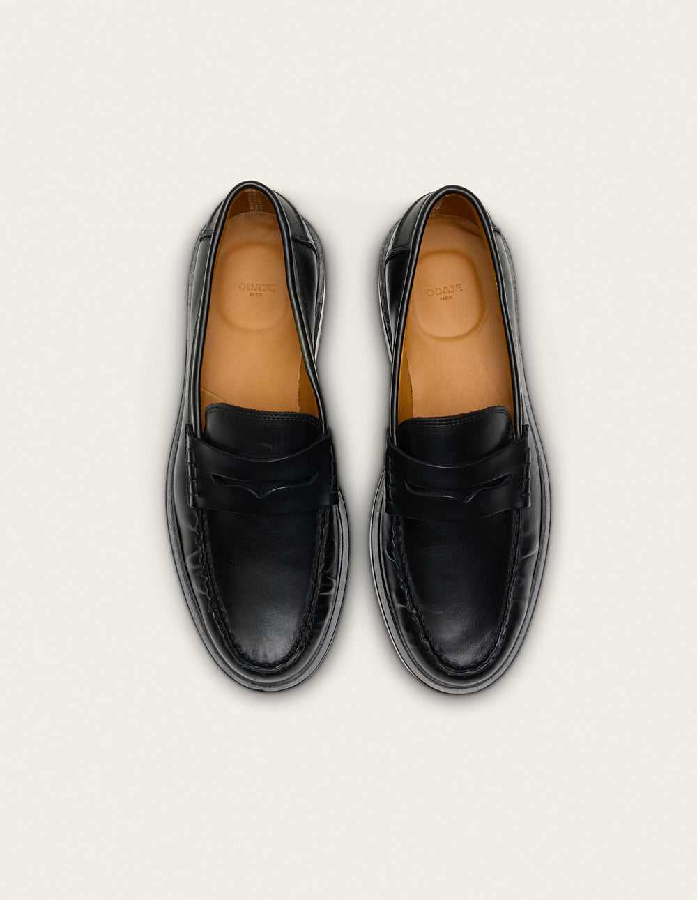 Mocassins Virgile - Cuir Noir - Homme