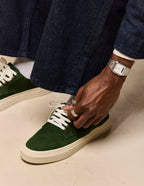 Baskets Basses Alexandre - Suède Vert - Homme