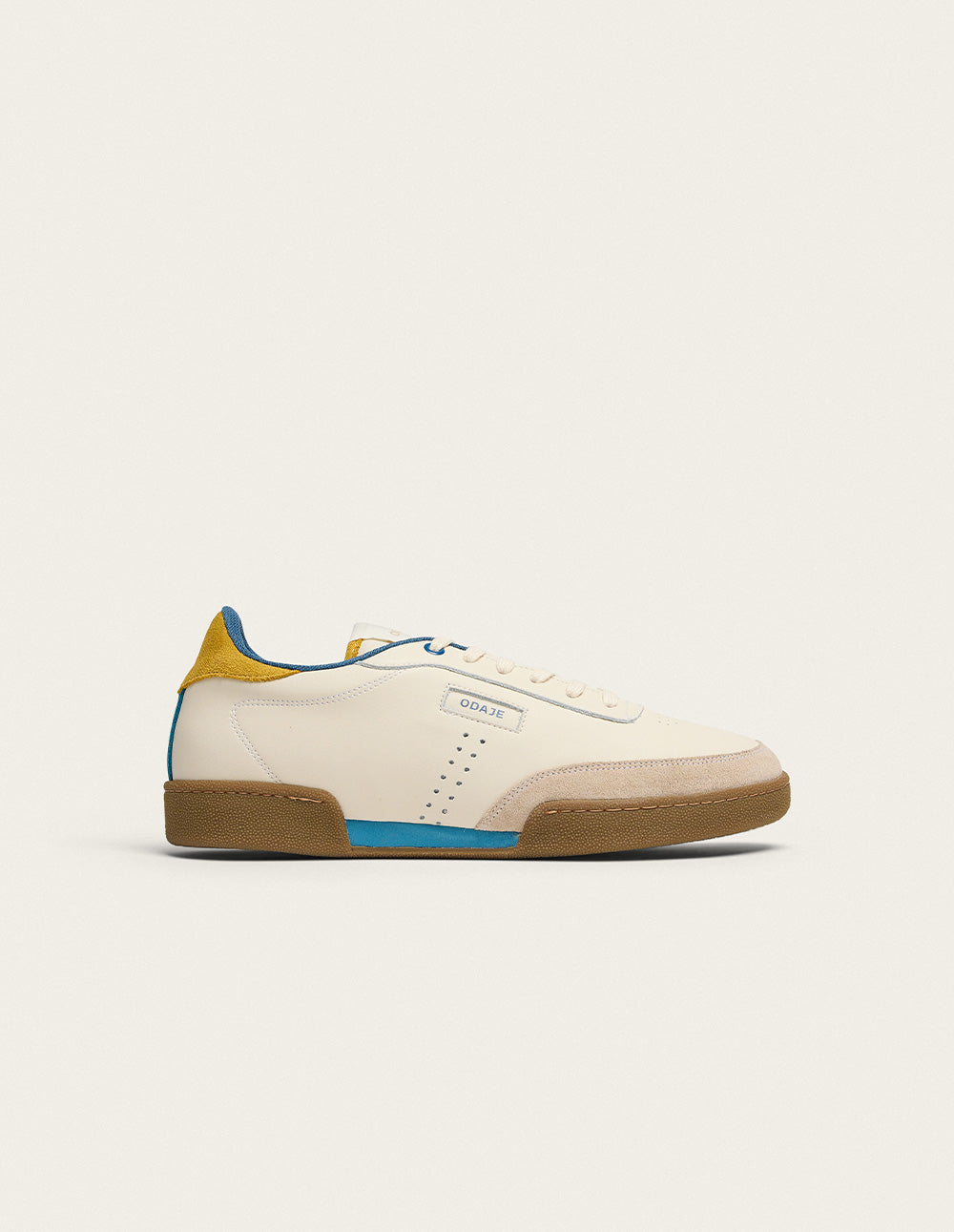 Baskets Basses Anatole - Écru Moutarde Bleu - Homme