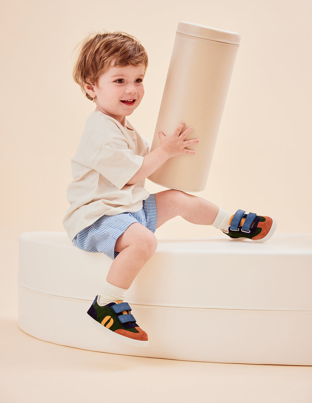 Baskets Enfants Lilo - Brique Vert Marine - Enfant