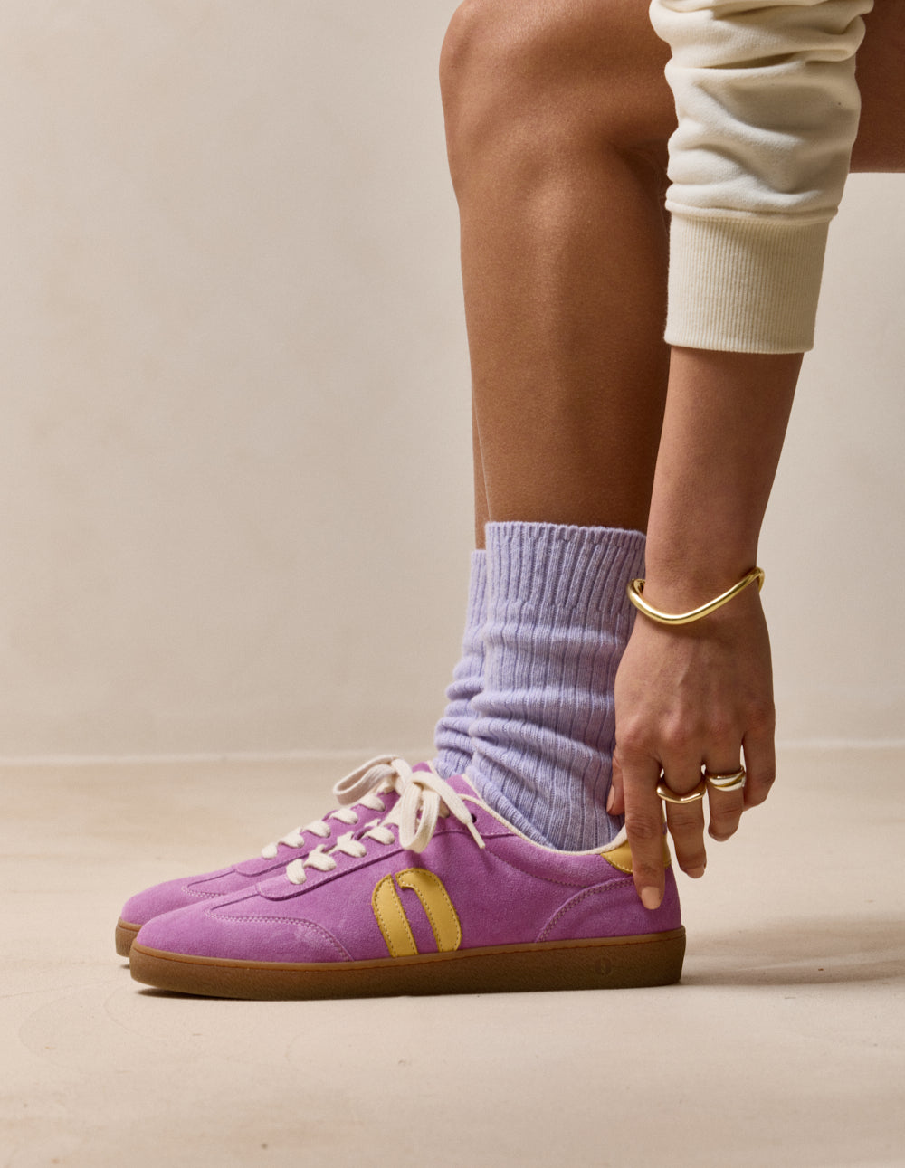Baskets Basses Lucia - Fuchsia Citron - Femme
