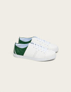 Baskets Basses René - Blanc Et Vert - Homme