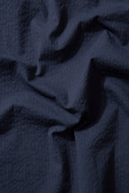 Chemise Manches Courtes Seersucker Navy