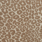 Serena - Lot De 2 Chaises - Tissu Jacquard Léopard - Beige