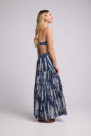 Vestido largo sin mangas - Azul marino