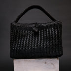 Almeria Black Large Tote Bag