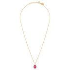 Collier Serti Petit Modele Onyx Rose