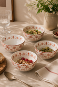 Exotic Vibes - Set De 4 Bols - Porcelaine - Multicolore