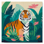 Mini Paint By Numbers 20X20Cm With Frame Tropical Bengal Tiger