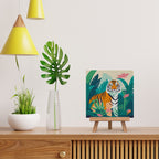 Mini Paint By Numbers 20X20Cm With Frame Tropical Bengal Tiger
