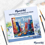 Mini Peinture Par Numéros 20X20Cm Avec Cadre New York