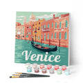 Mini Paint By Numbers 20X20Cm With Frame Gondolas In Venice