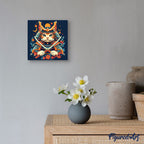 Mini Paint By Numbers 20X20Cm With Frame Samurai Cat