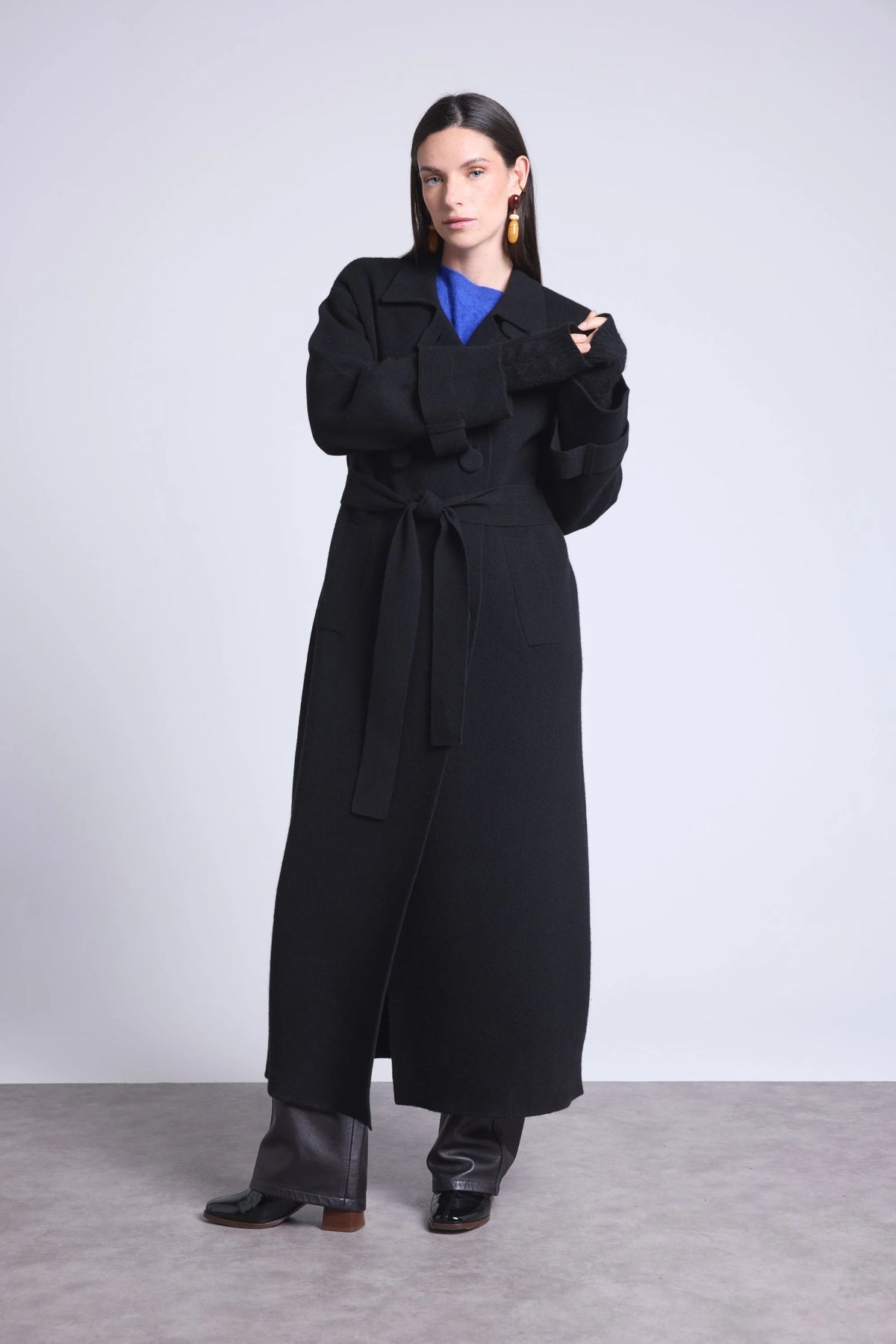 Unisex Halvhandsker Sfez - Sort - Unisex - 100 % kashmir