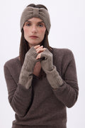 Muffole Senza Dita Sfez - Nocciola - Unisex - 100% Cashmere