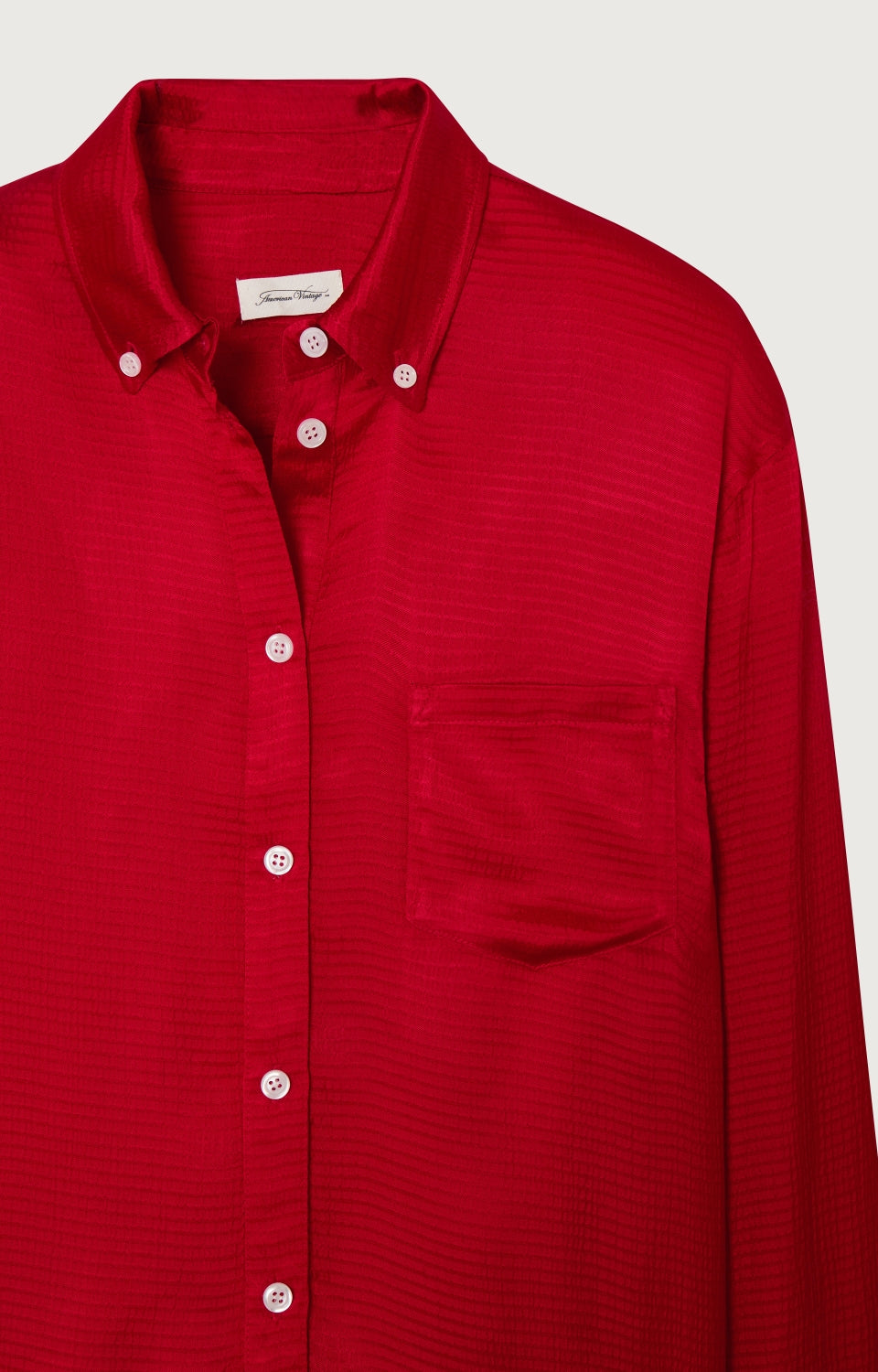 American Vintage - Camisa Amplia ML Cuello Abotonado - Coccinelle - Mujer