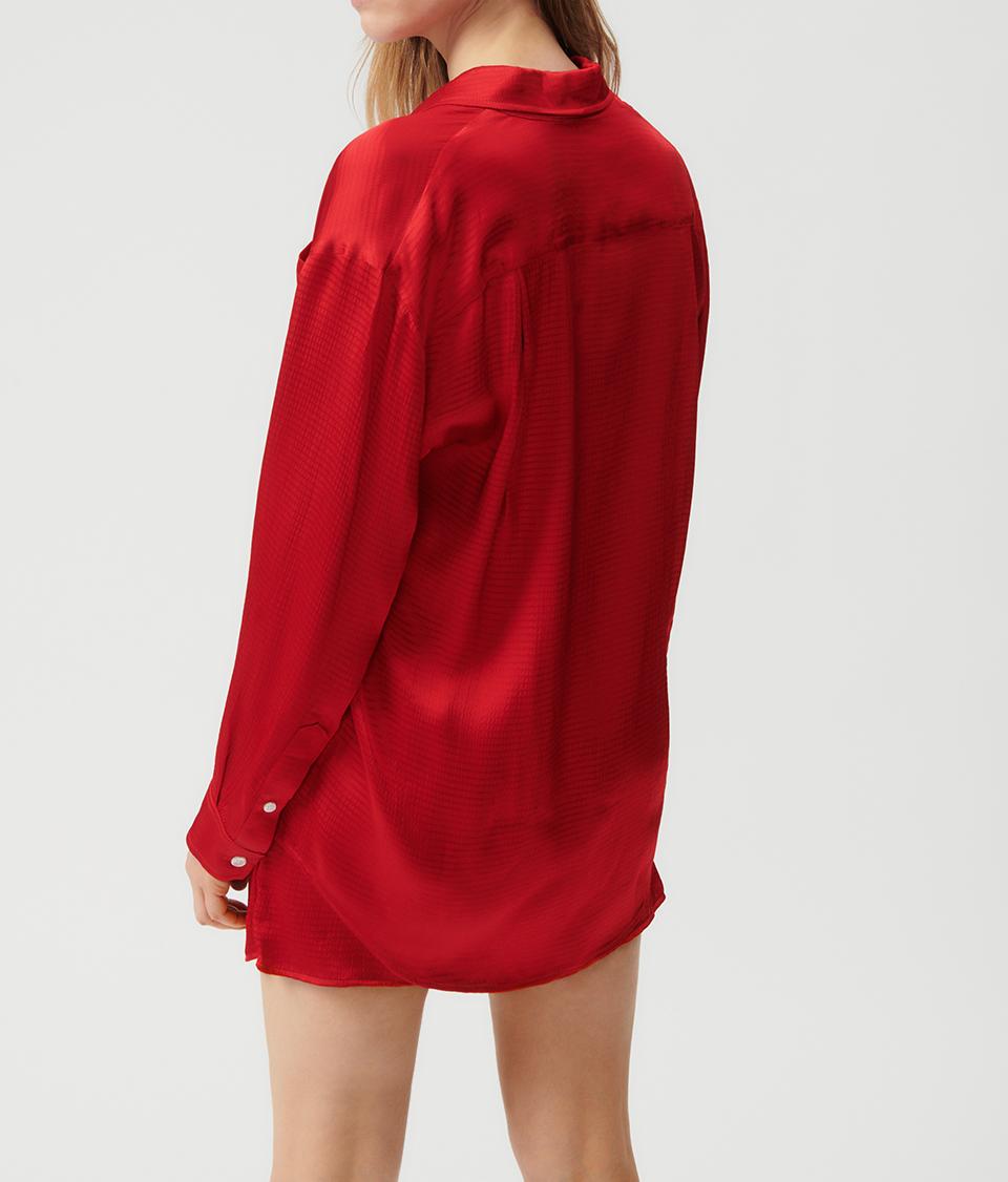 American Vintage - Camisa Amplia ML Cuello Abotonado - Coccinelle - Mujer