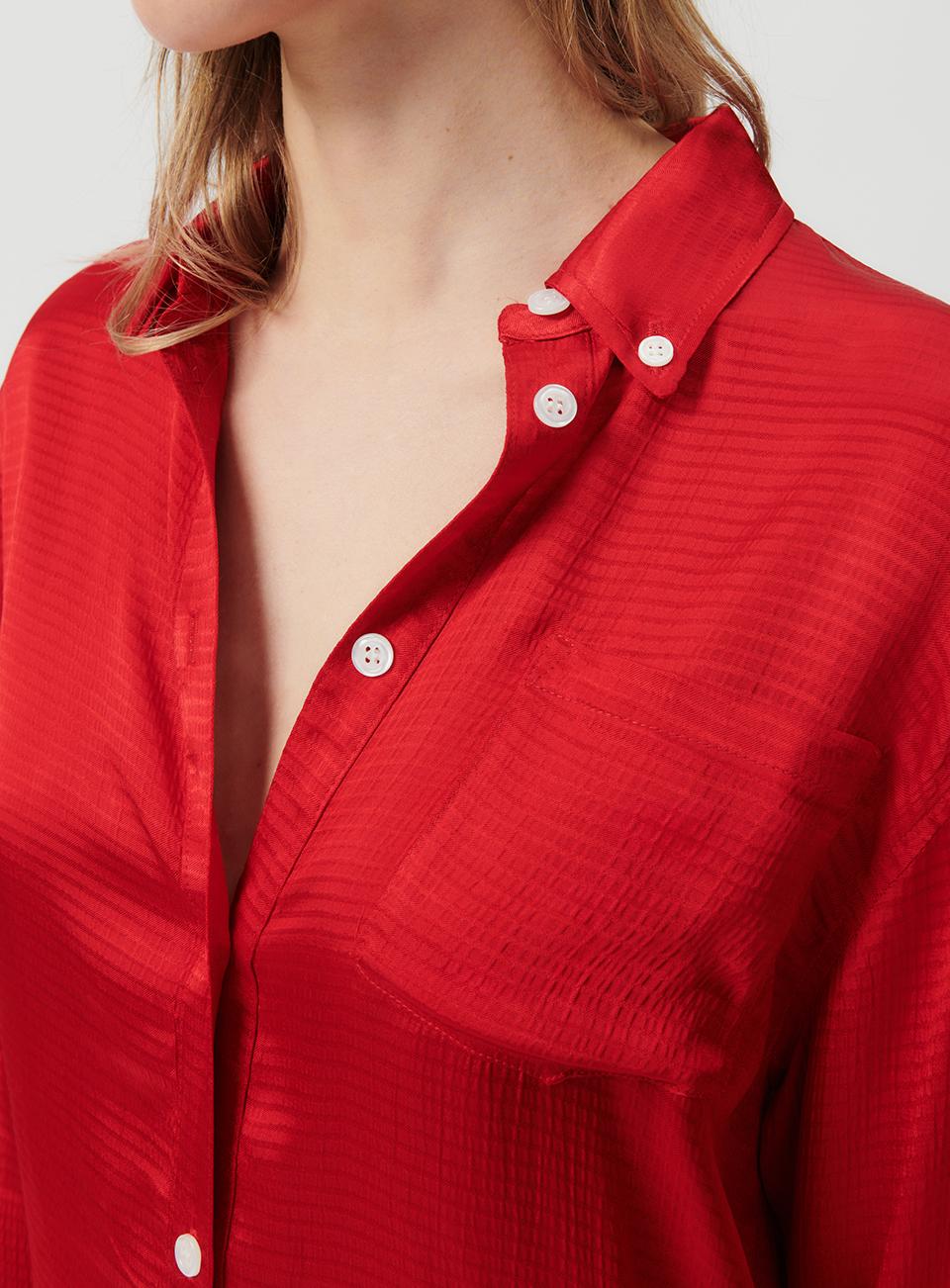 American Vintage - Camisa Amplia ML Cuello Abotonado - Coccinelle - Mujer