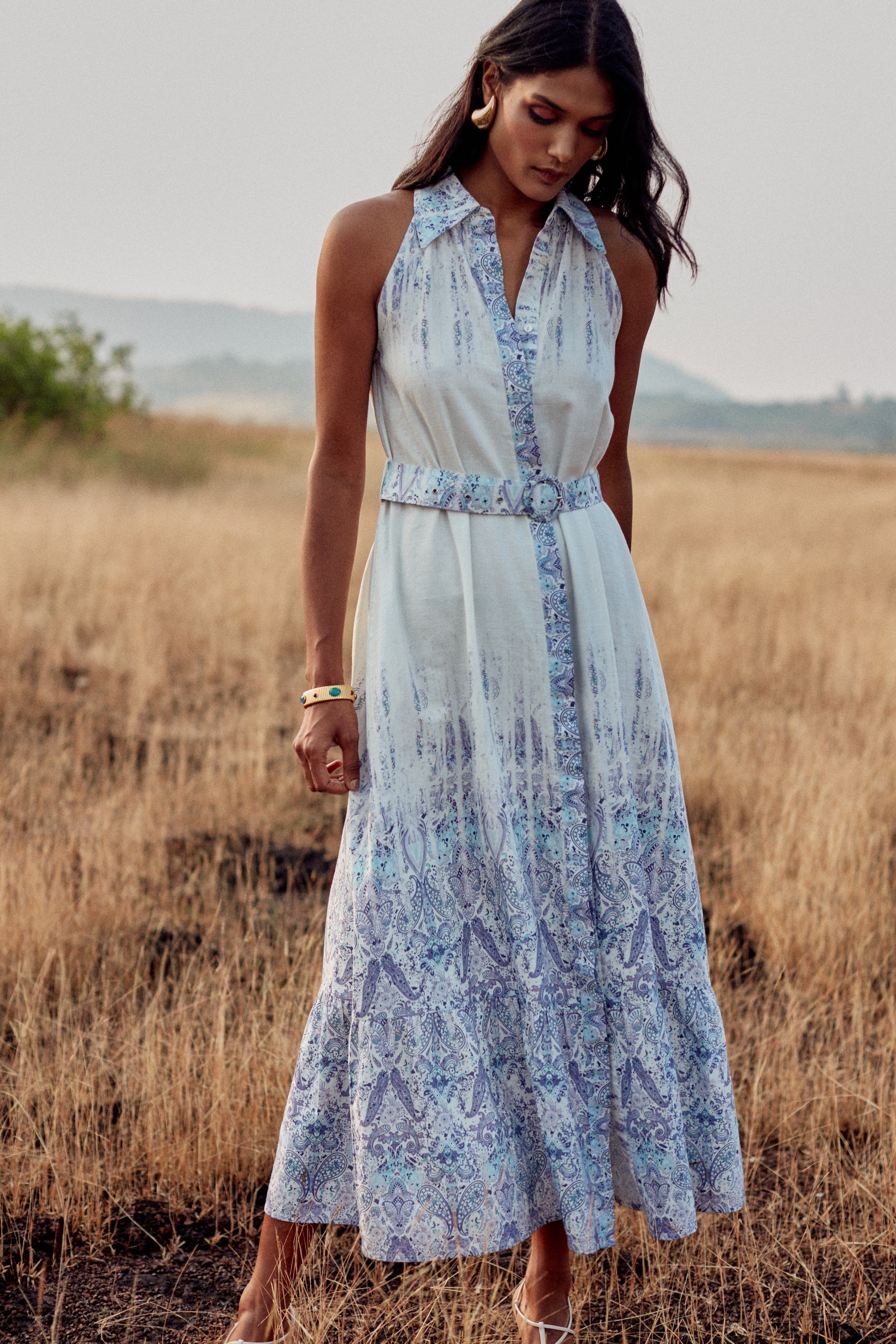 Brittany Dress - Persian Blue