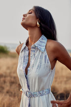 Brittany Dress - Persian Blue