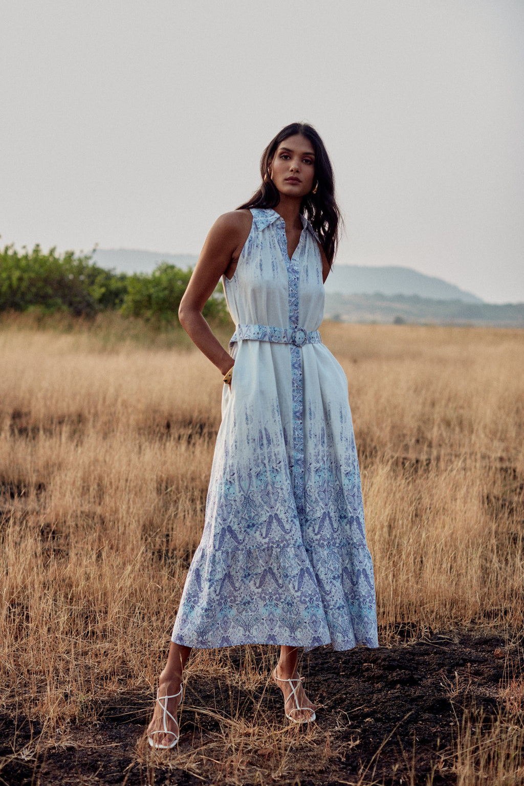 Brittany Dress - Persian Blue