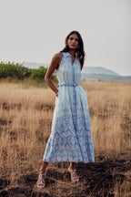 Brittany Dress - Persian Blue