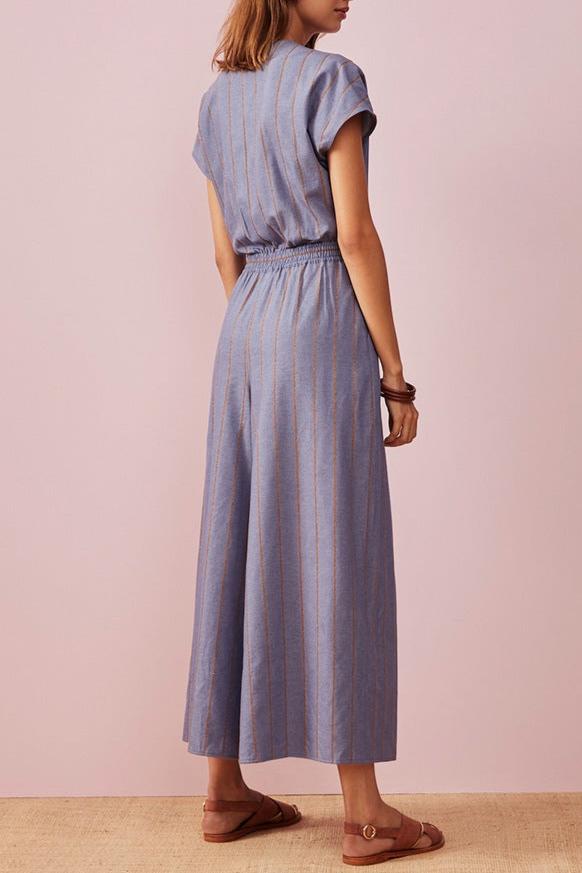 Mono pantalón Silvie - Rayas cambray