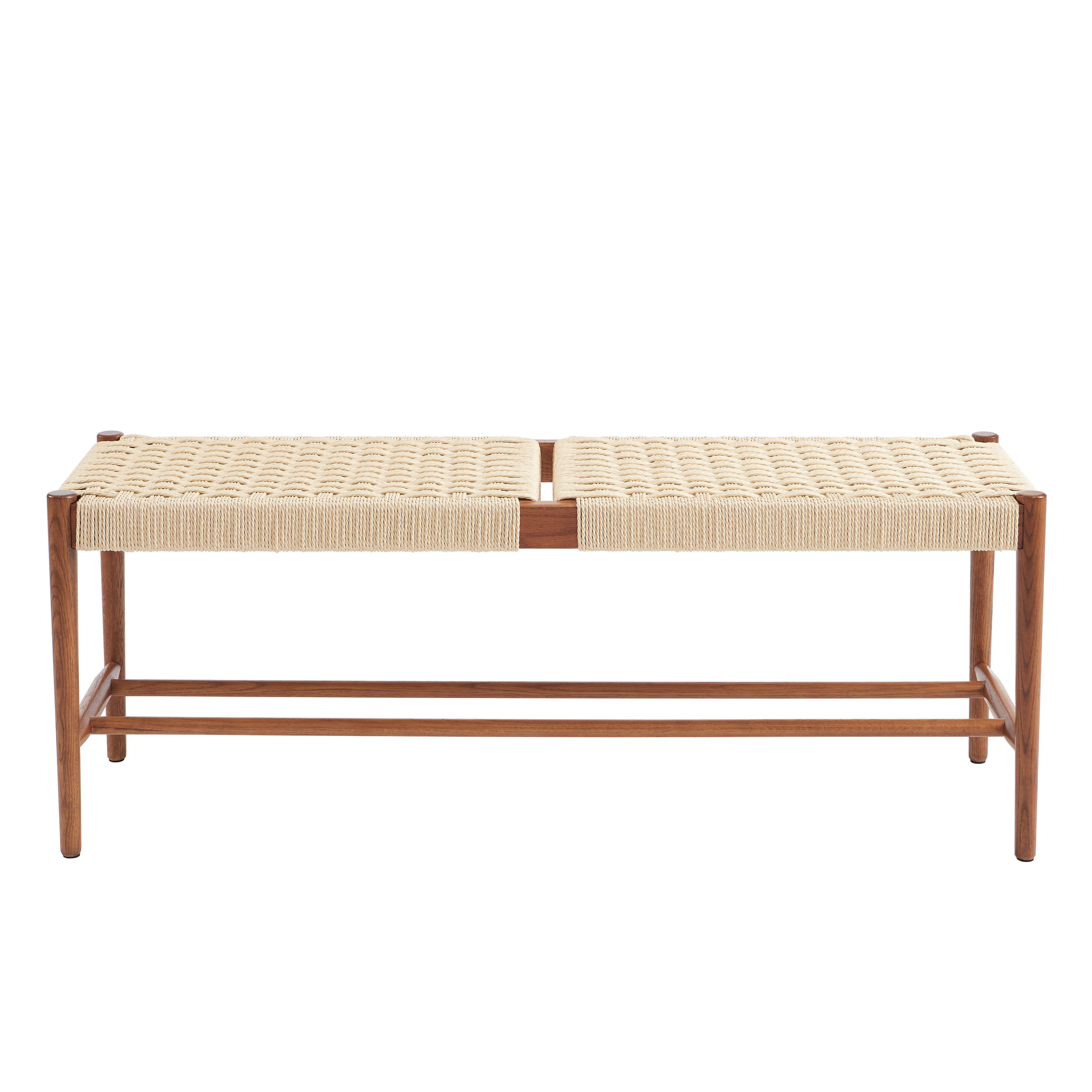 Motto - Entrance Unit - Solid Oak - Walnut And Rope