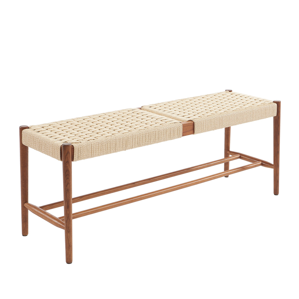 Motto - Entrance Unit - Solid Oak - Walnut And Rope