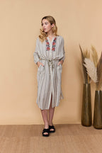 Vestido Sismik - Stripe