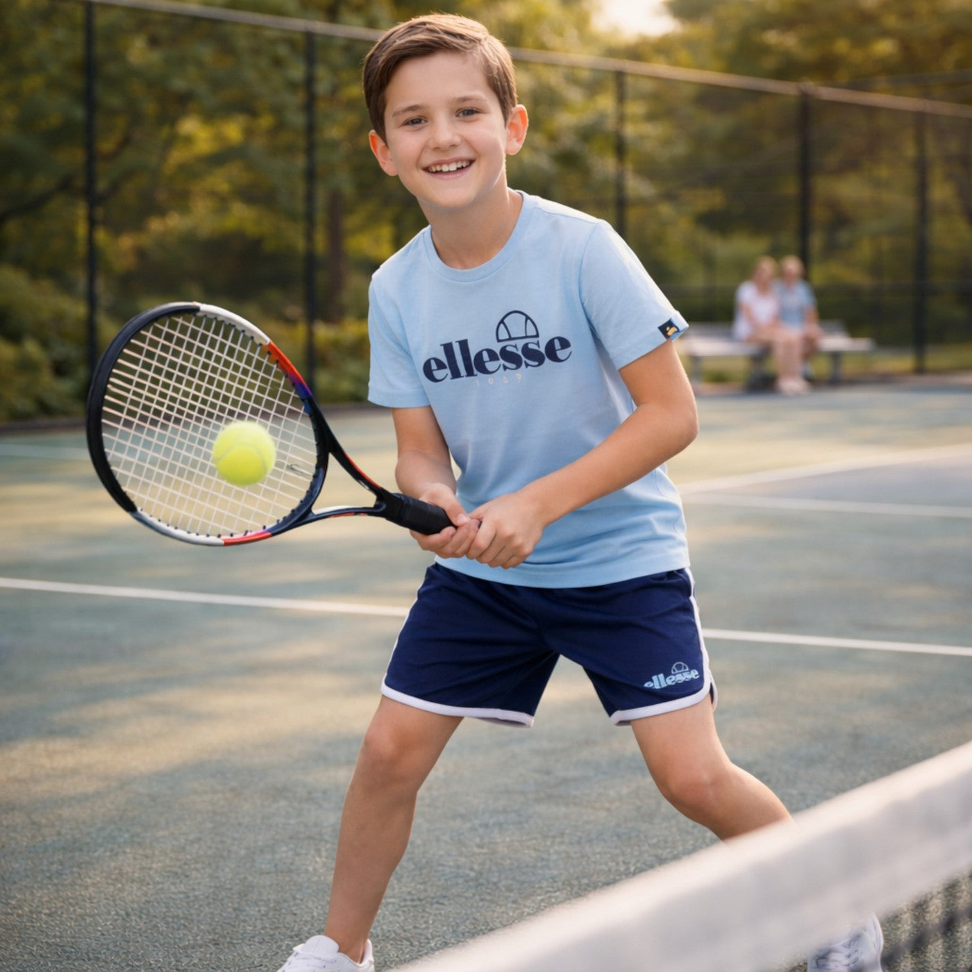 Ensemble 3 Pièces T-Shirt, Short Et Chausettes Ellesse - Bleu
