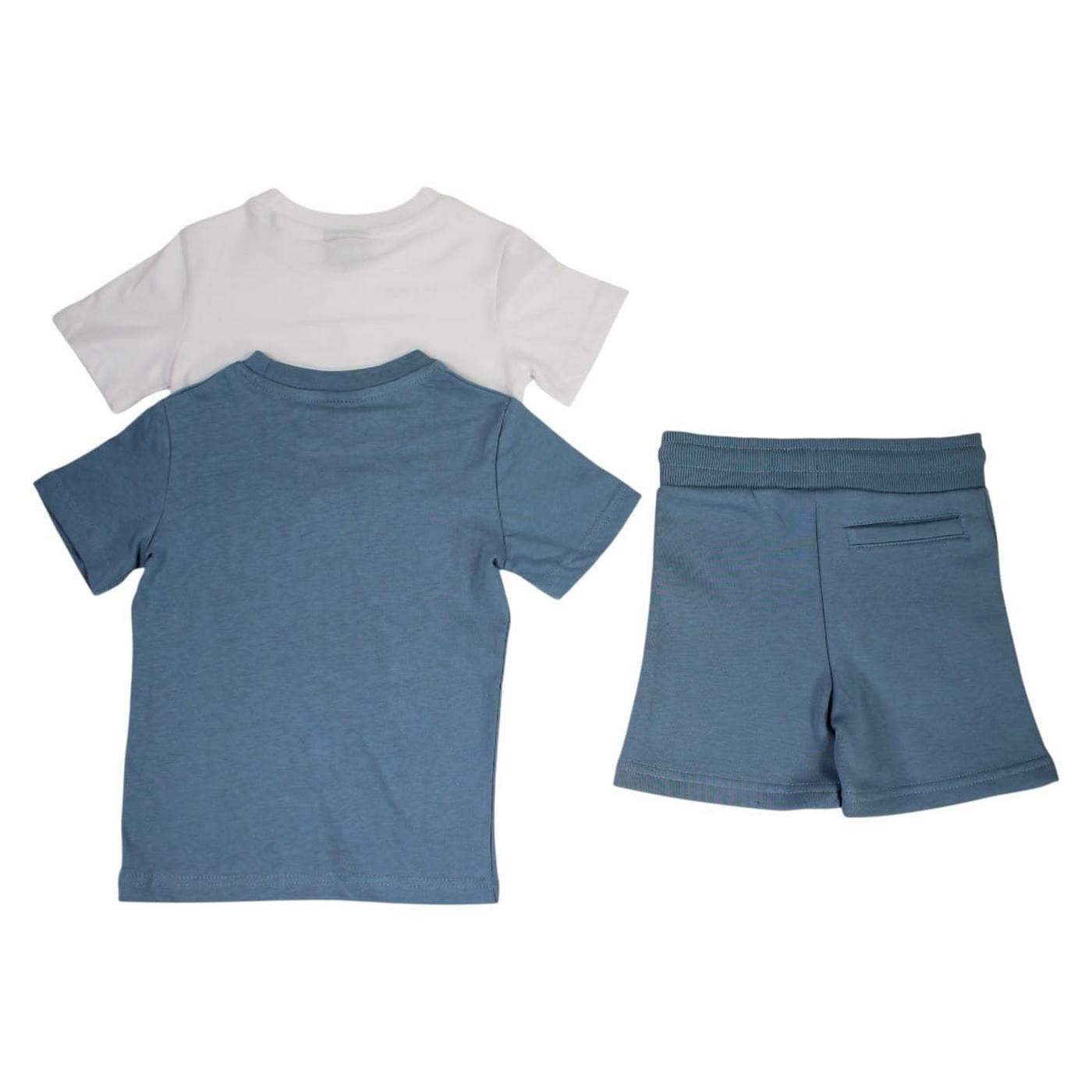Pack of 2 Ellesse Boys' T-Shirts and Shorts - Blue/White
