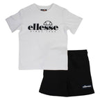 Pack of 2 Ellesse Boys' T-Shirts and Shorts - Black/White