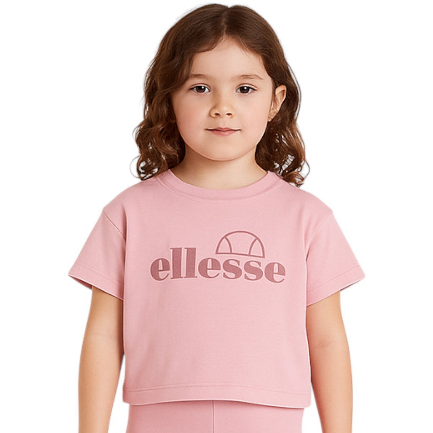Pack de 2 camisetas y culottes ciclistas Ellesse niña blanco/rosa
