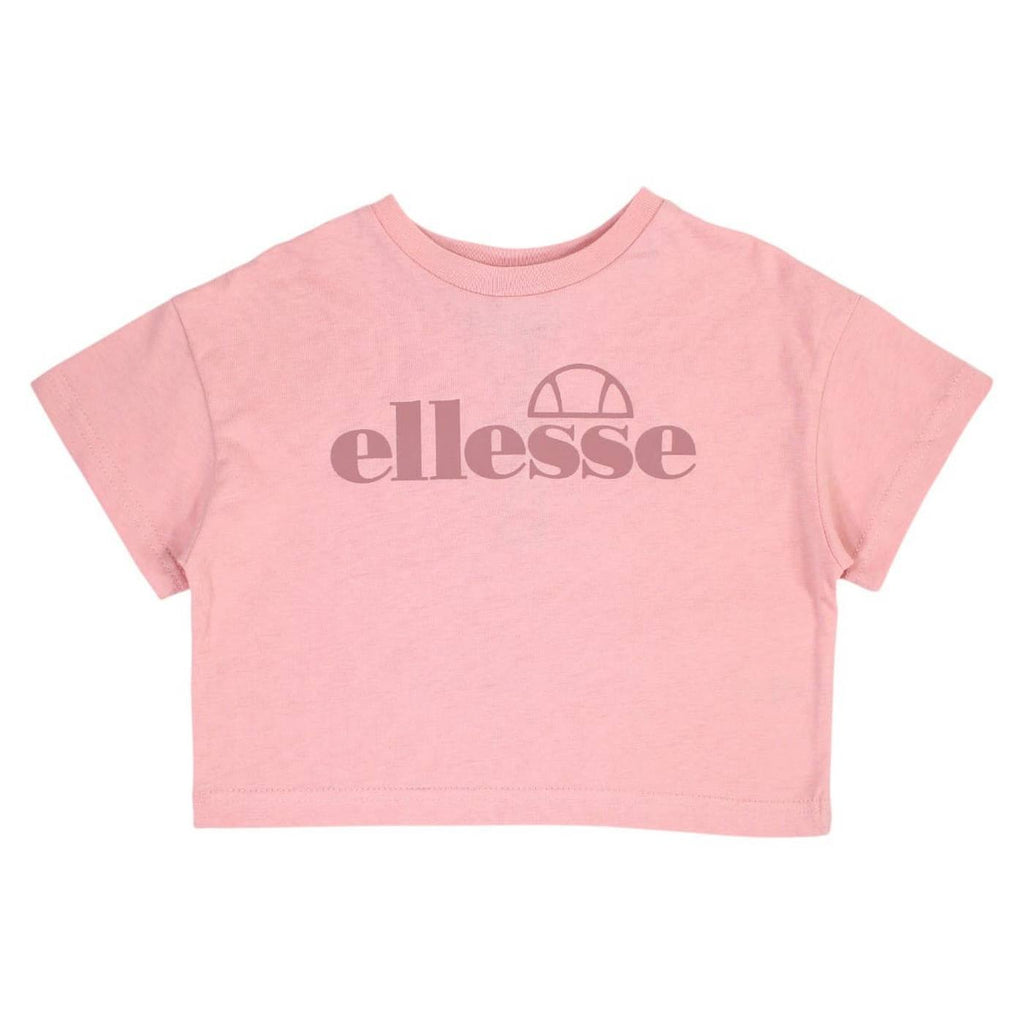 Pack de 2 camisetas y culottes ciclistas Ellesse niña blanco/rosa