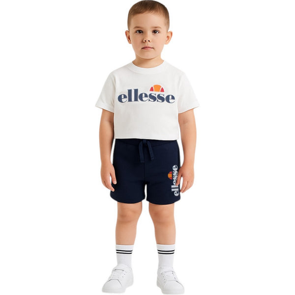 Ellesse 3-Piece T-Shirt, Shorts and Bag Set - White