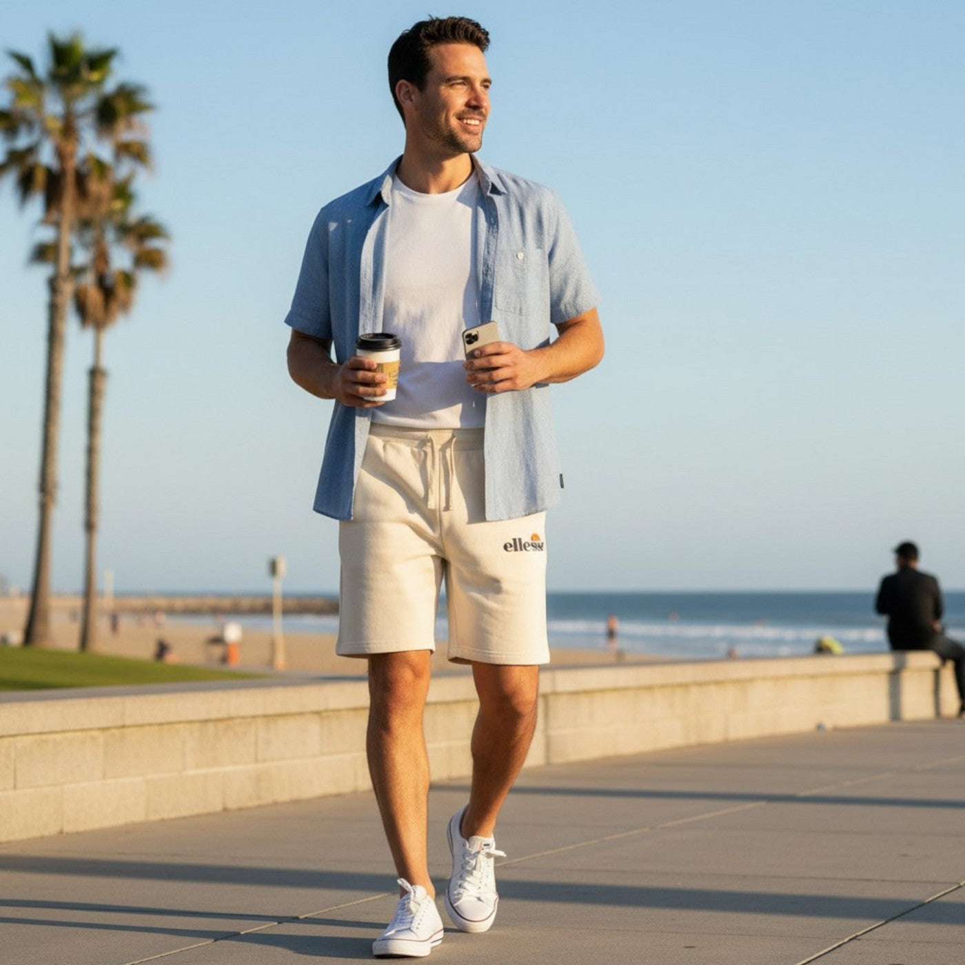 Bermudas de hombre Ellesse de la S a la Xxl - Beige